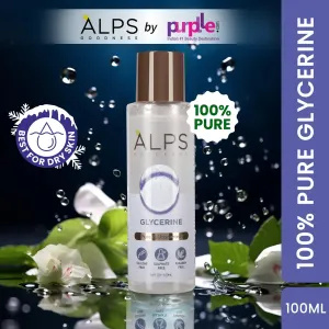 Alps Goodness 100% Pure Glycerine (100ml) | Super Hydrating - Best For Dry Skin | Vegan | For Both Hair & Skin | Silicon-Free Paraben Free