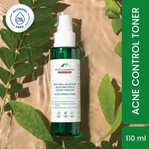 Alps Goodness Acne Control Toner For Oily Skin With Tea Tree Apple, Cider Vinegar & Salicylic Acid (110 Ml)| Toner For Oily Skin| Pore Tightening Toner| Pore Minimizing Toner| Salicylic Acid Toner