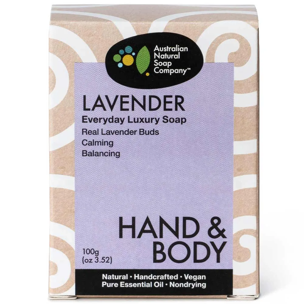 Australian Natural Soap Company Hand & Body Soap Bar - Lavender