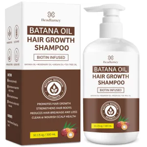 Batana Oil Hair Growth Shampoo: Natural Hair Loss Shampoo for Thinning Hair for Women and Men - Daily Hair Care at Home - 10.1 fl.oz