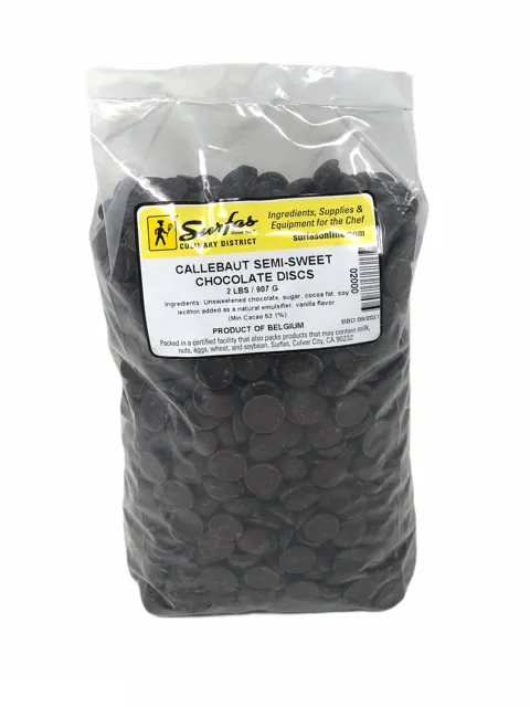 Callebaut Semisweet Disc 2lbs