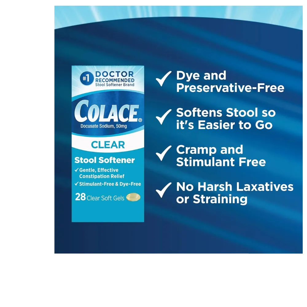 Colace Clear Soft Gels 50MG