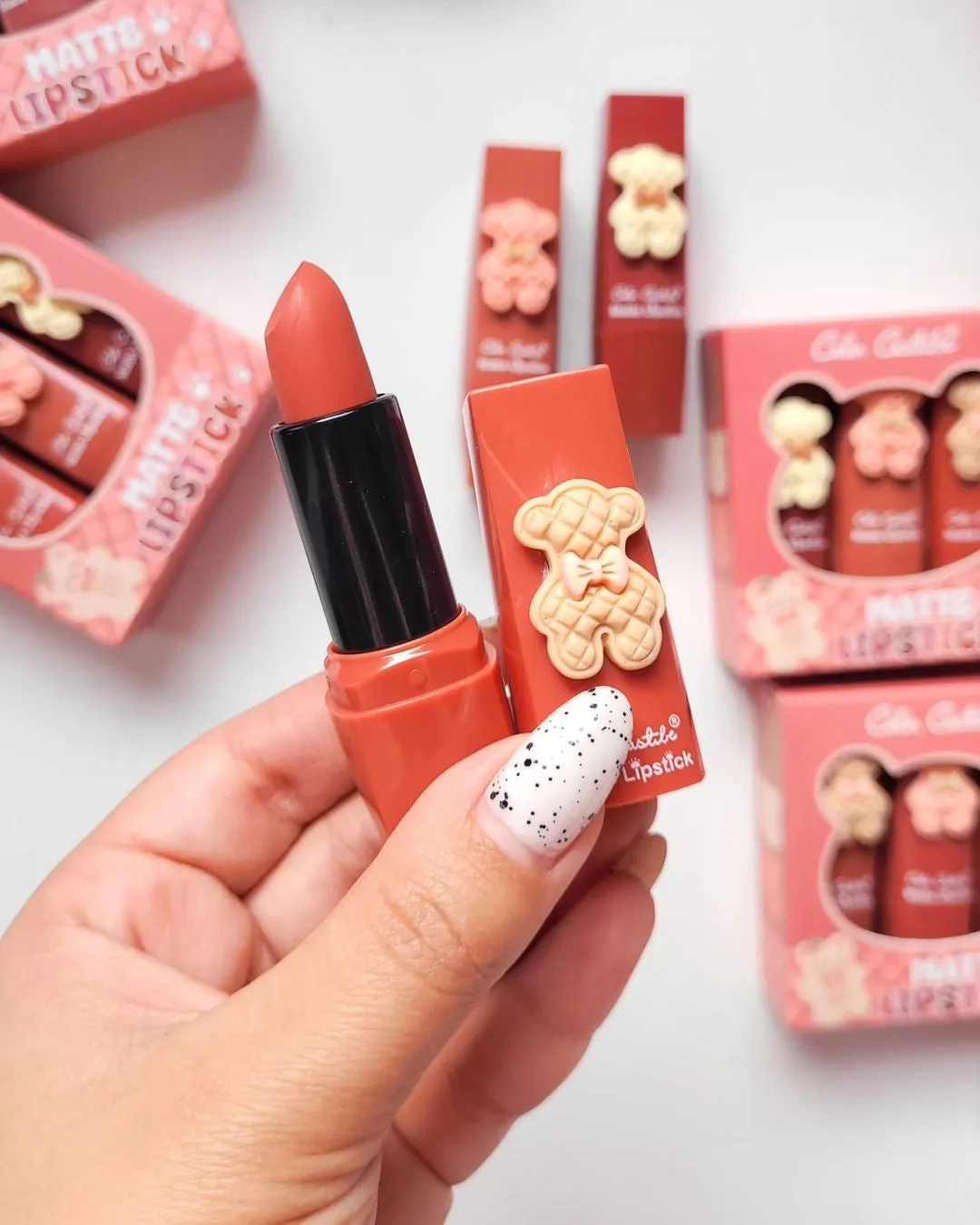 Color Castle - 3pcs Bear Velvet Lipsticks Set