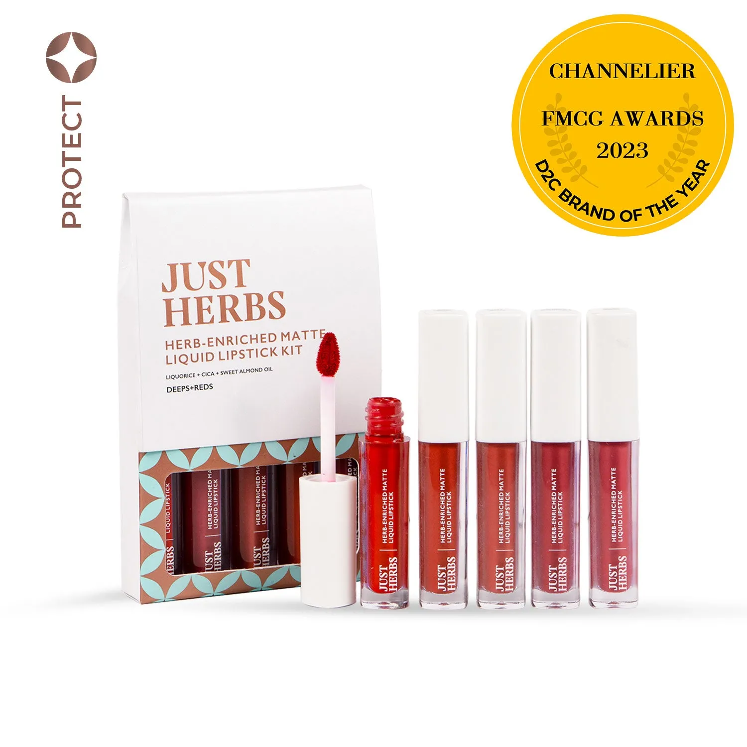 Full-Size Herb Enriched Matte Liquid Lipstick Kit: Set of 5