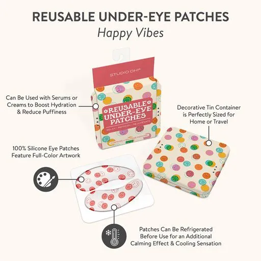 Happy Vibes Reusable Under-Eye Patches