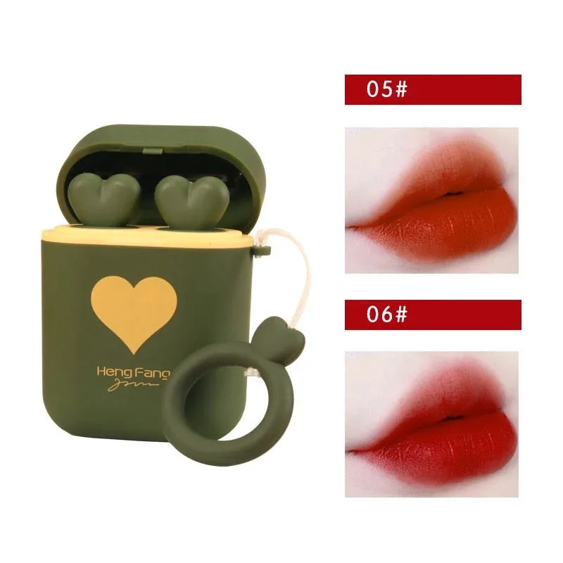 Heng Fang - 2pcs Airpods Smooth Matte Lipsticks