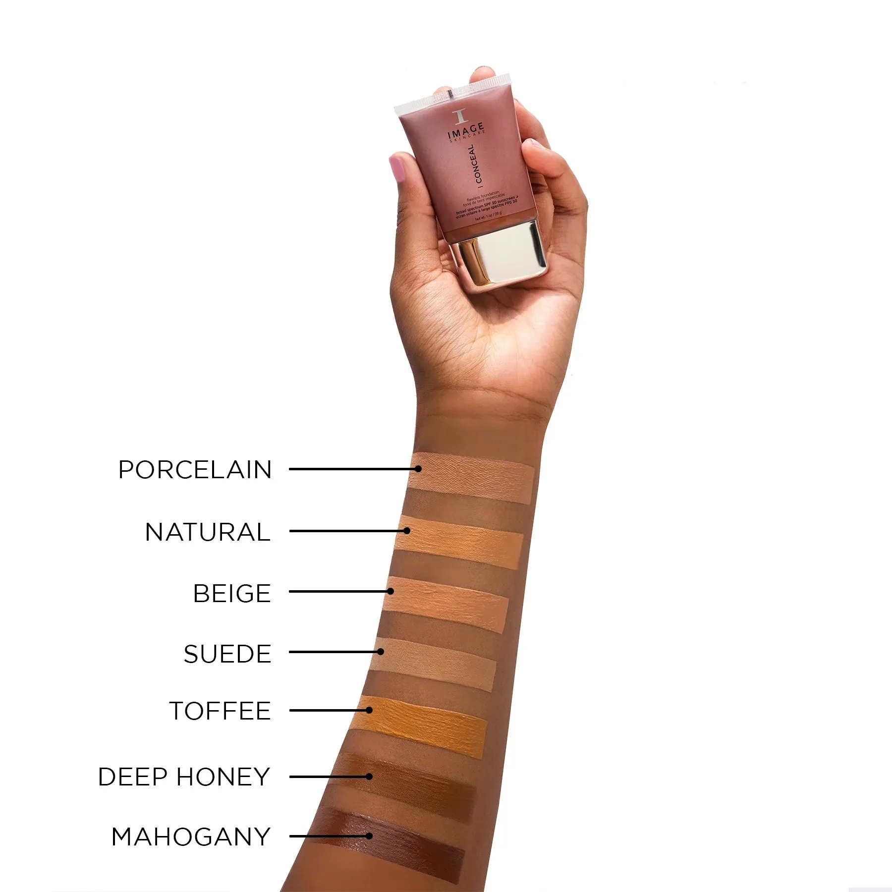 I CONCEAL flawless foundation broad-spectrum SPF 30 sunscreen toffee