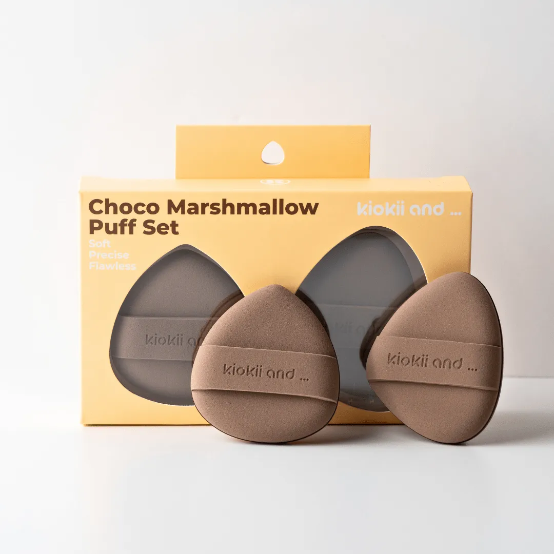 Kiokii Choco Marshmallow makeup puff set Powder Puff (set of 2)