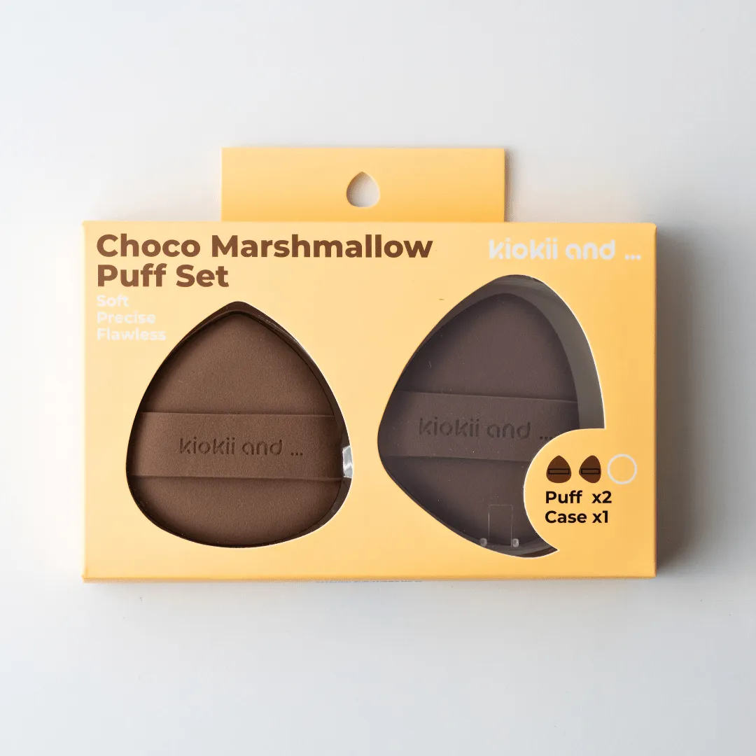 Kiokii Choco Marshmallow makeup puff set Powder Puff (set of 2)