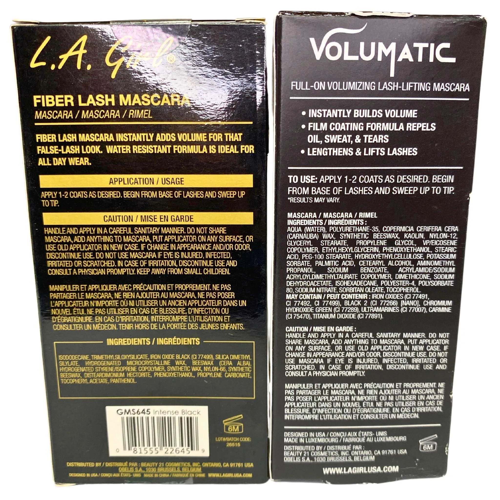 LA Girl Volumatic & Fiber Mascara (52 Pcs Lot)