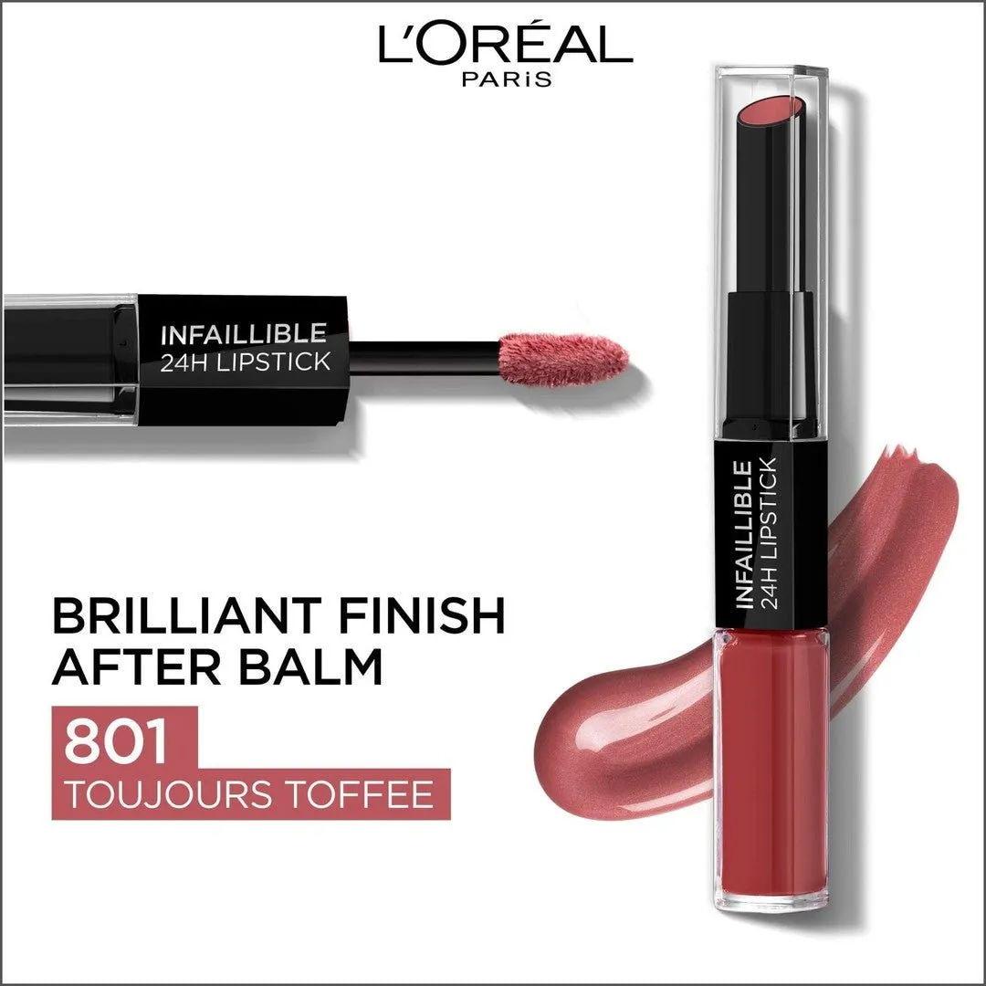 L'Oréal Paris Infaillible 2 Step 24hr Lipstick 213 Toujours Toffee