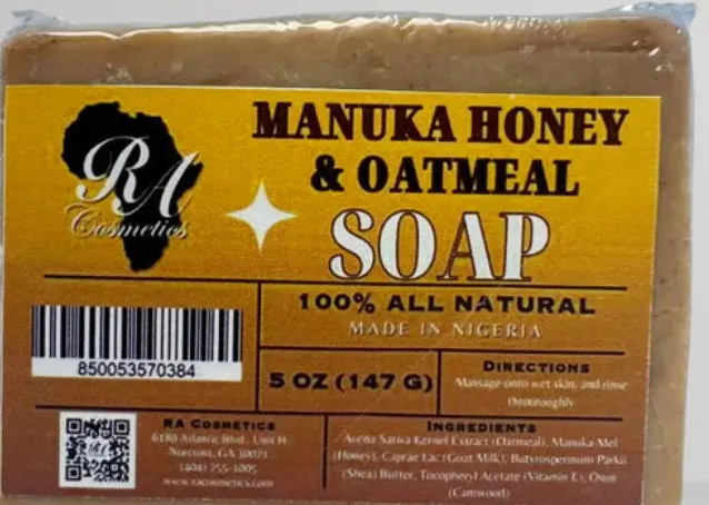 manuka honey oatmeal soap