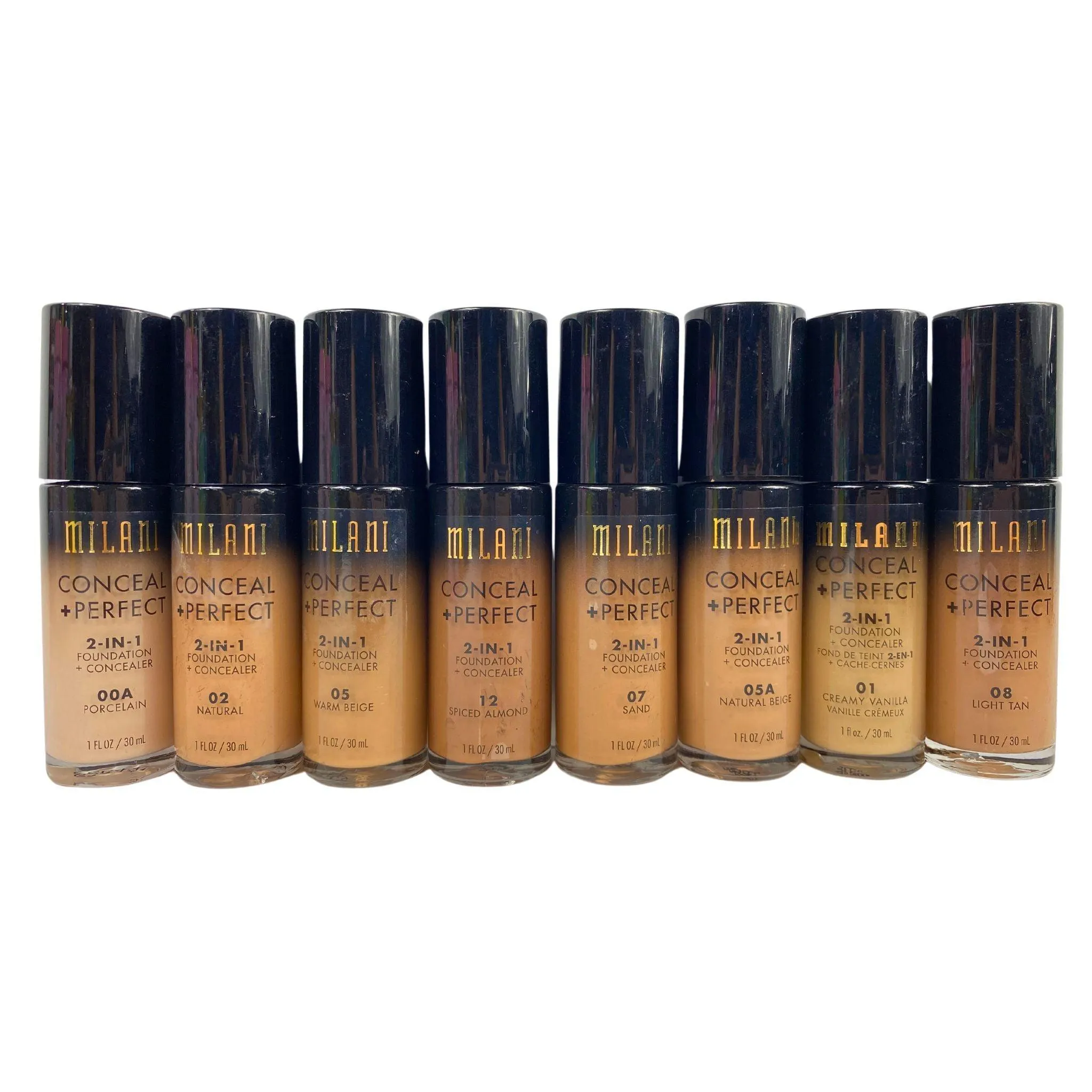 Milani Conceal   Perfect 2 - IN - 1 Foundation & Concealer 1OZ Assorted Mix (50 Pcs Lot)