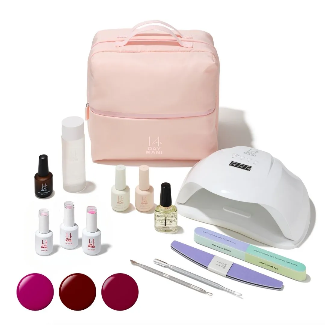 Mulled Wine At-Home Gel Polish Vanity Bag Kit