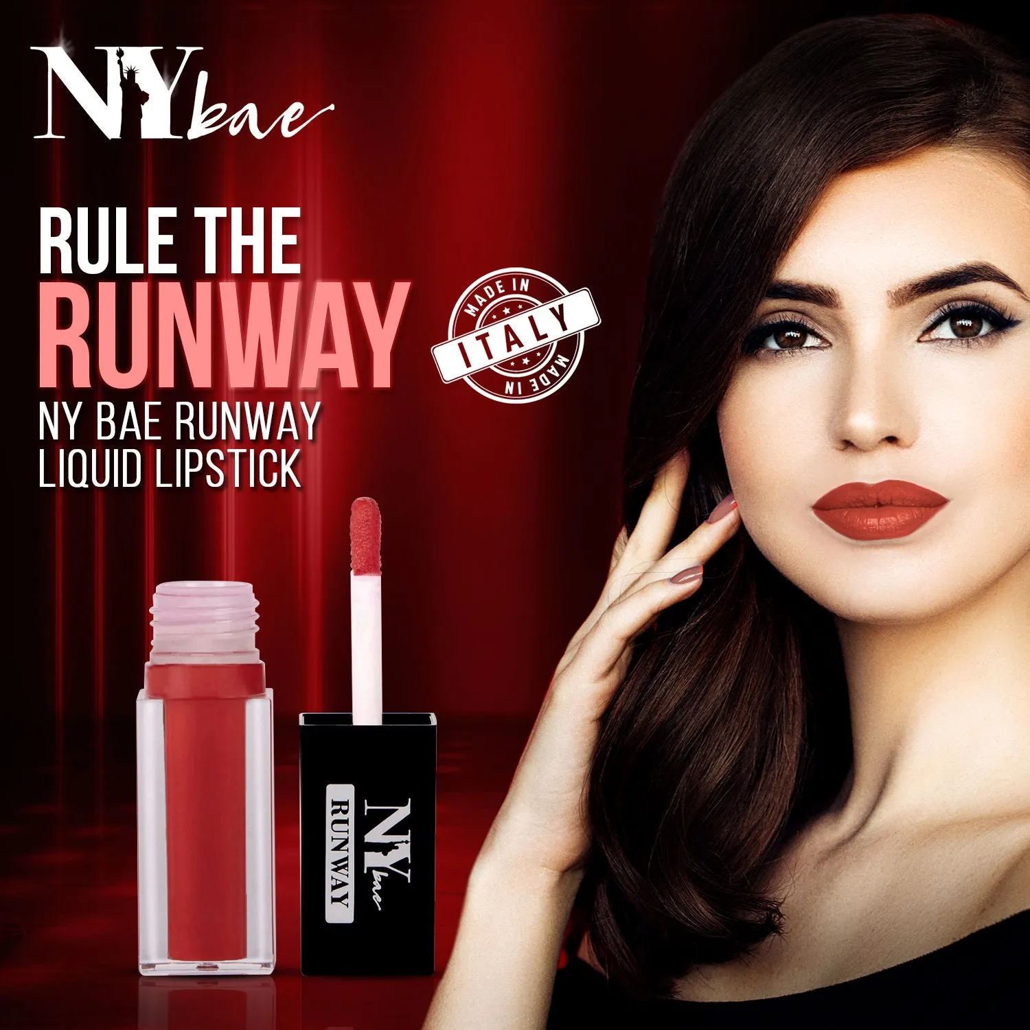 NY Bae Liquid Lipstick, Runway Range - Yankee Sporty Style 7