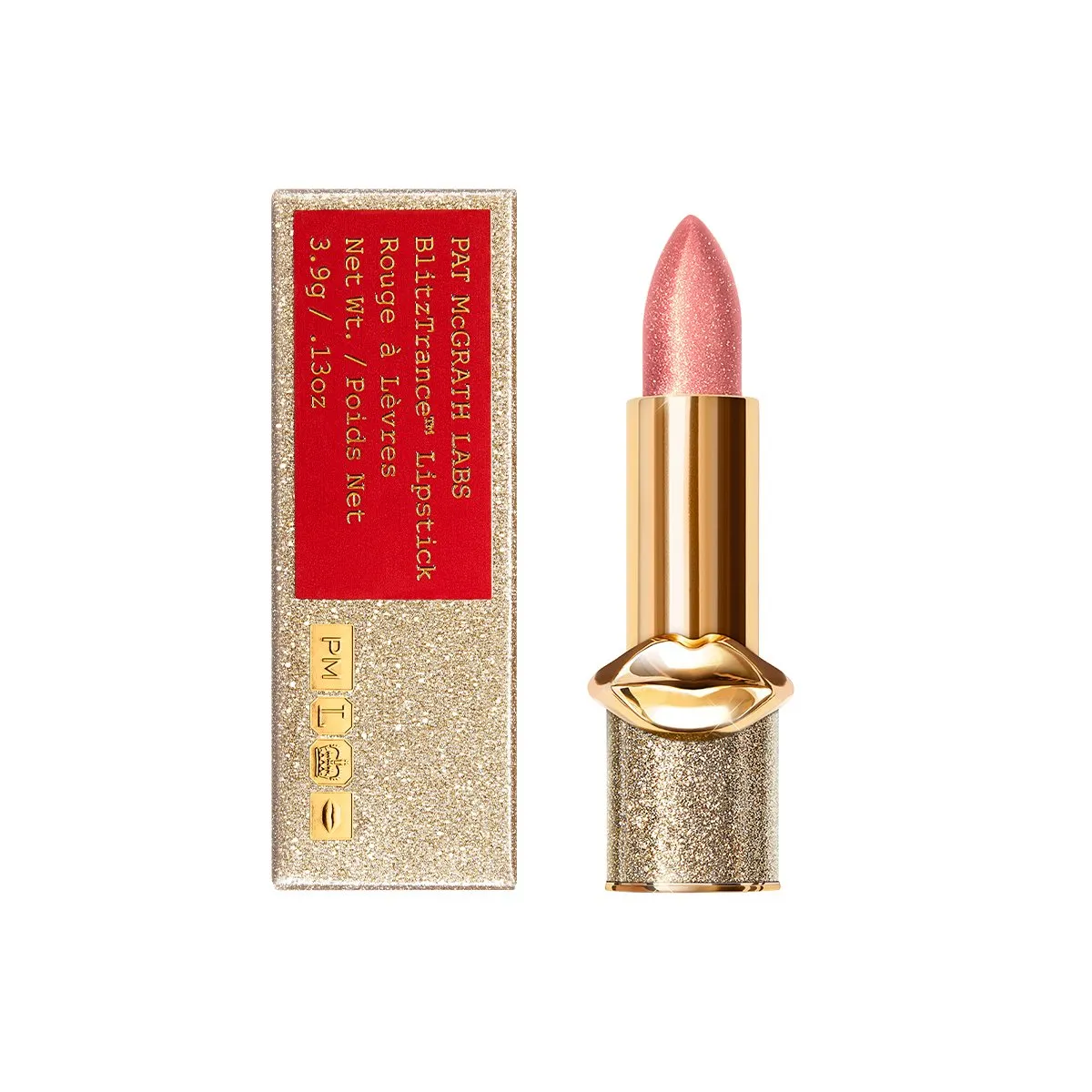 Pat McGrath BlitzTrance NUDE ROMANTIQUE Lipstick (Coral Rose with Golden Pink Pearl)