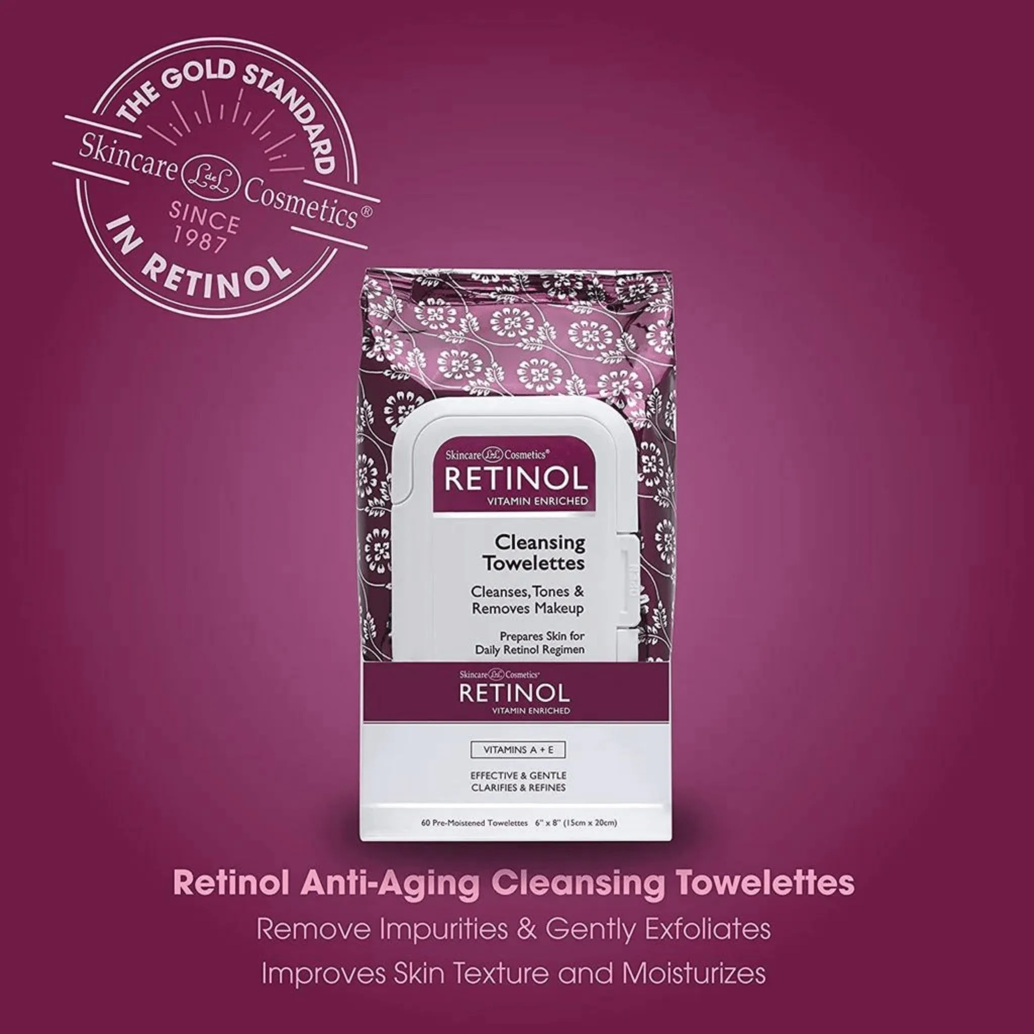 Retinol Cleansing Wipes 60