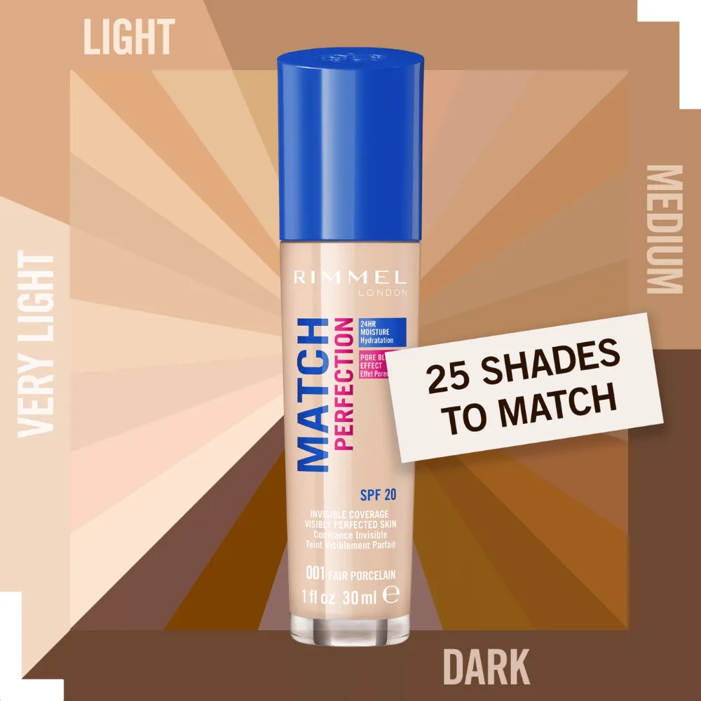 Rimmel London Match Perfection Foundation SPF20 - 200 Soft Beige