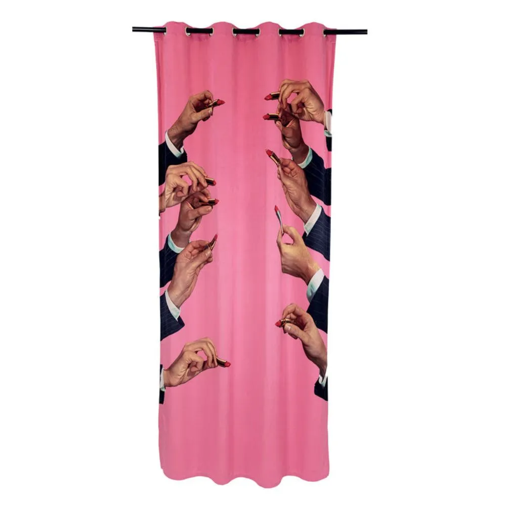 Seletti Toiletpaper Curtain Lipsticks Pink