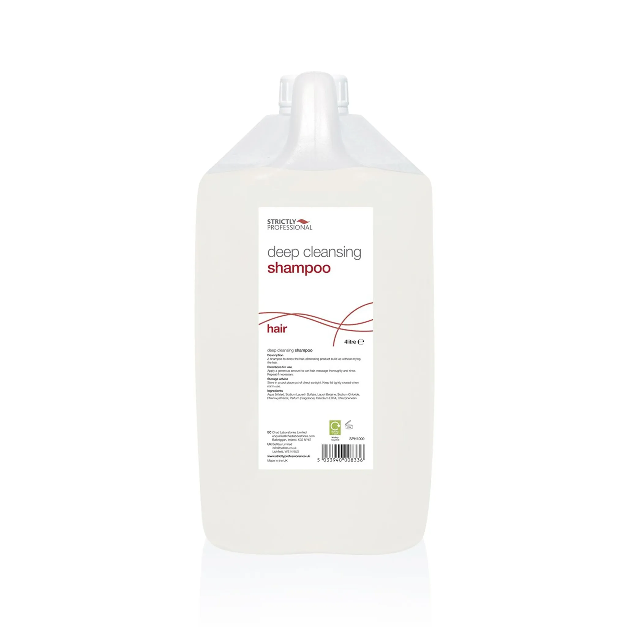 Strictly Professional Deep Cleansing Shampoo 4 Litre