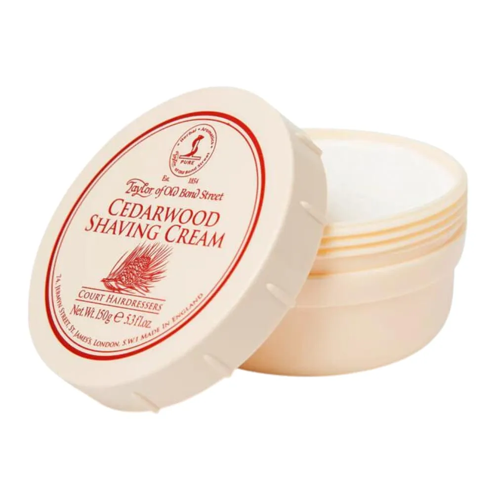 Taylor of Old Bond Street Cedarwood Shaving Cream 150g