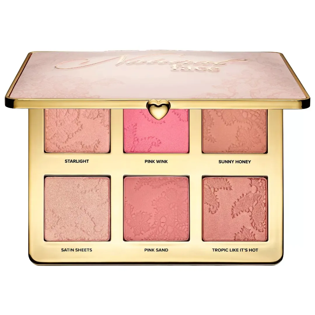 Too Faced Natural Face Highlight, Blush, and Bronzing Veil Face Palette