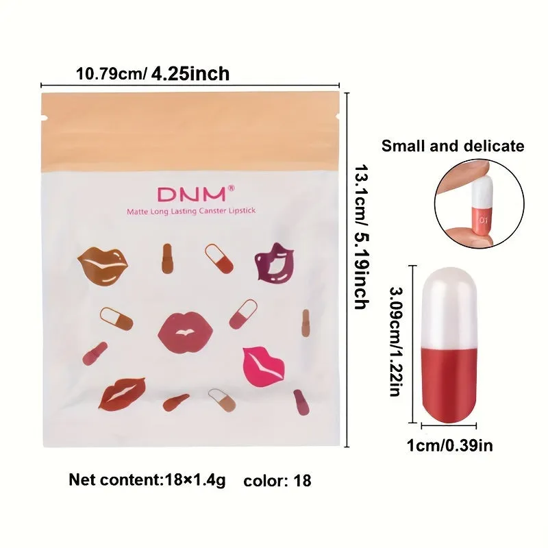 Velvet Luxe: 18 Pcs Mini Matte Lipstick Set