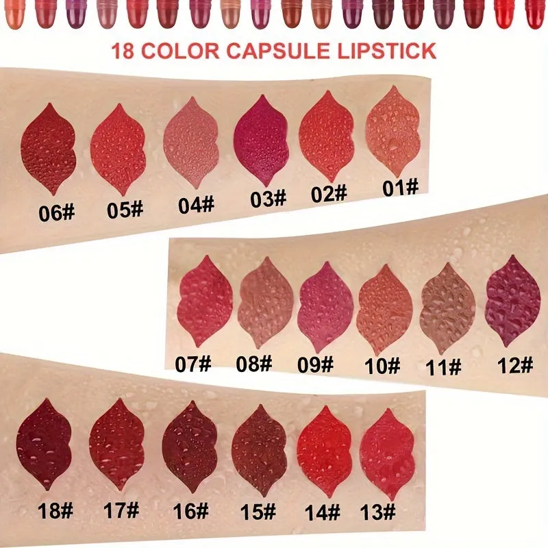 Velvet Luxe: 18 Pcs Mini Matte Lipstick Set